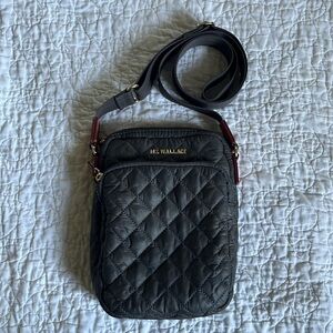 MZ Wallace Metro crossbody in magnet gray